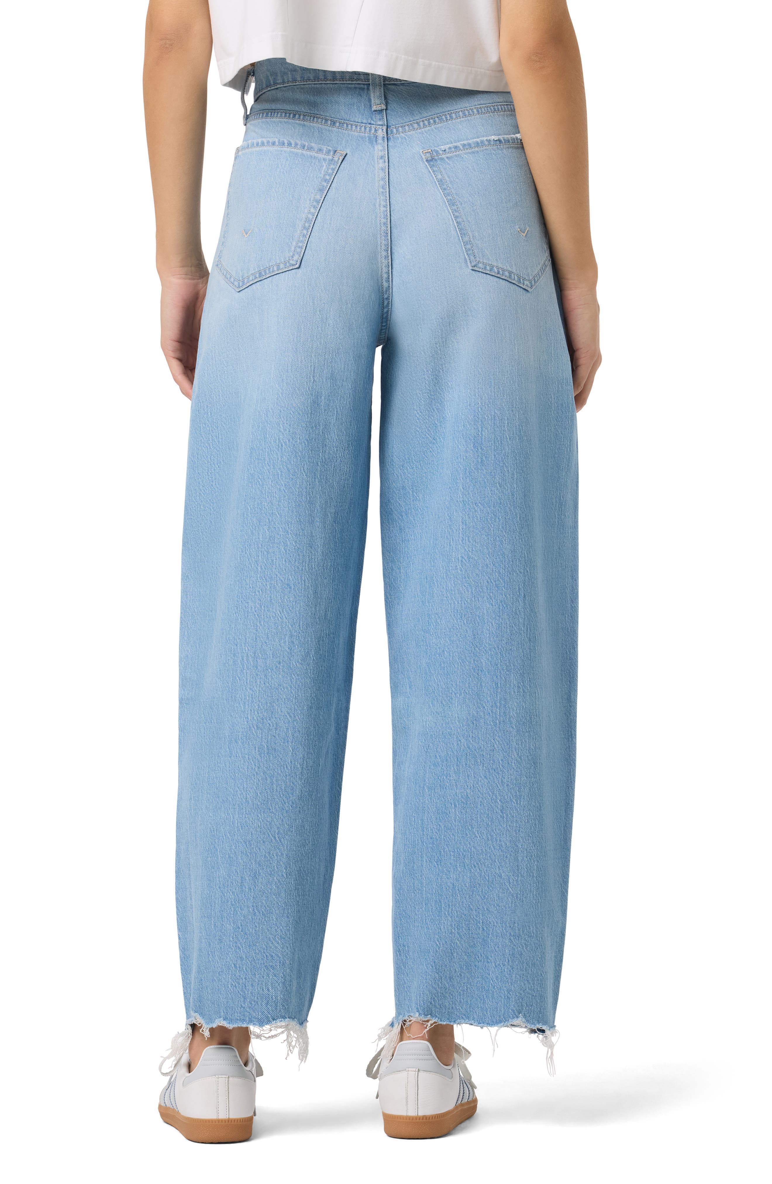 Distressed High Waist Barrel Leg Jeans - image 2