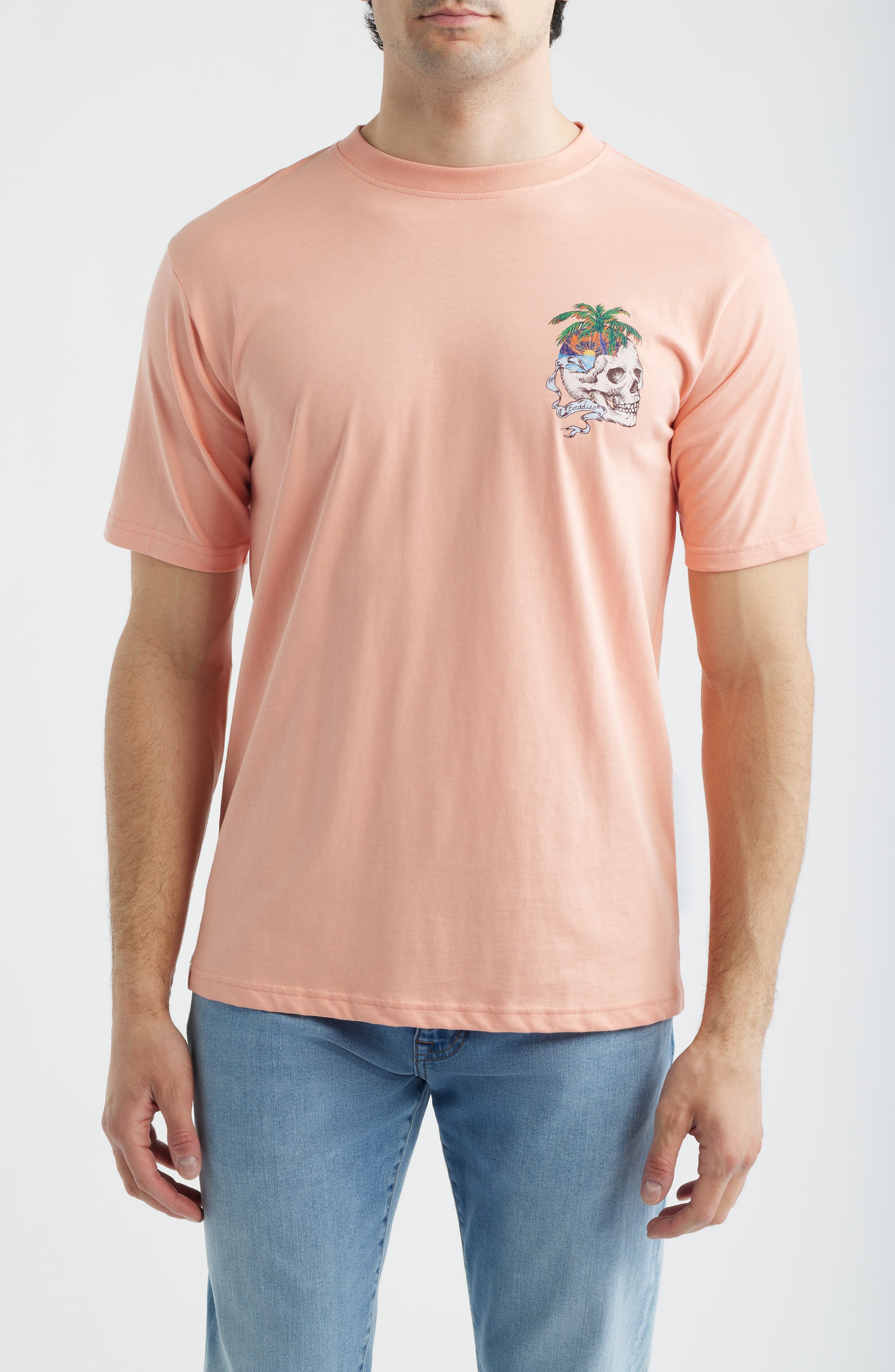 Peach Paradise Cotton Graphic T-Shirt - image 1
