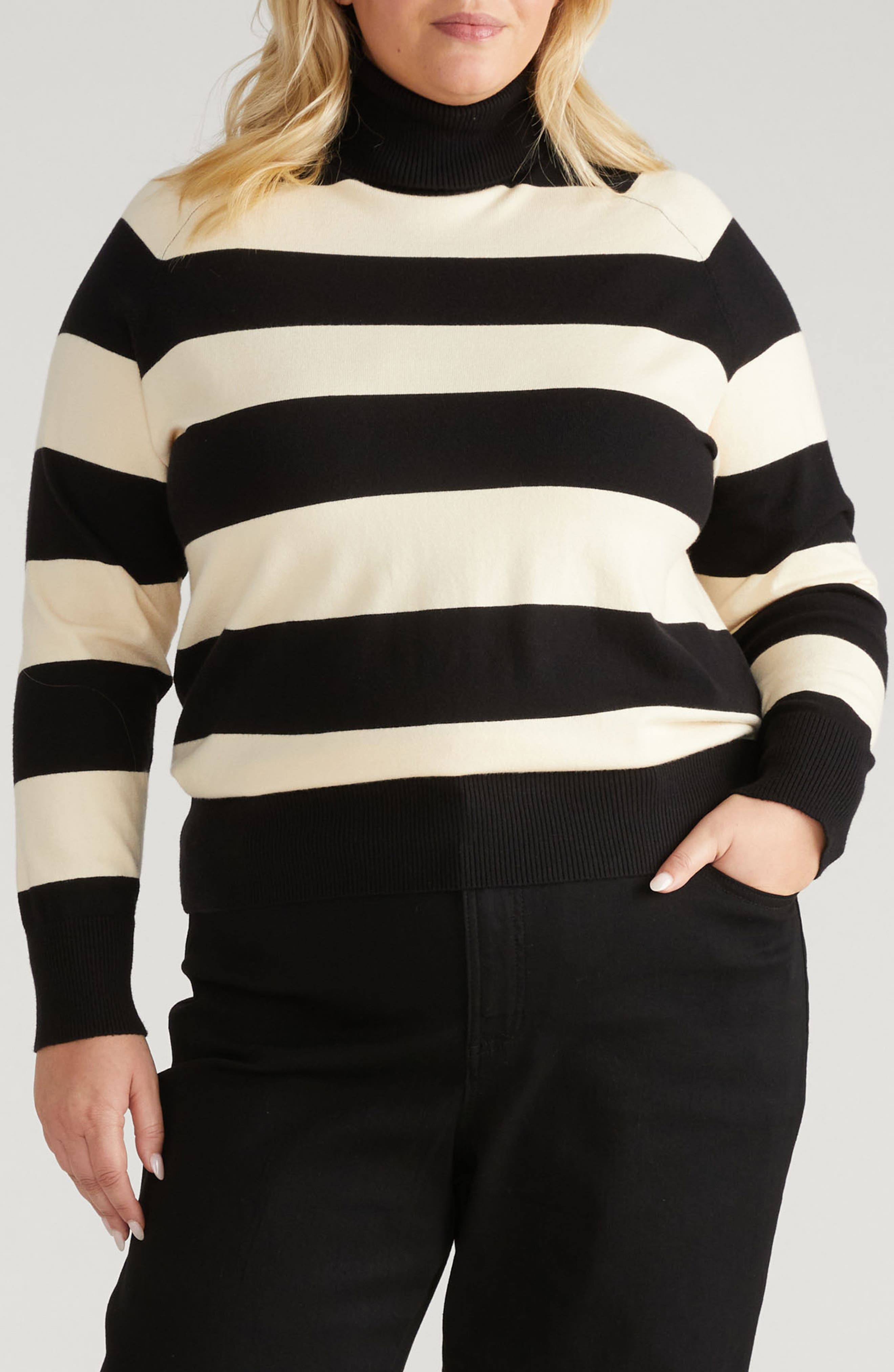 Renee Raglan Sleeve Turtleneck Sweater - image 1
