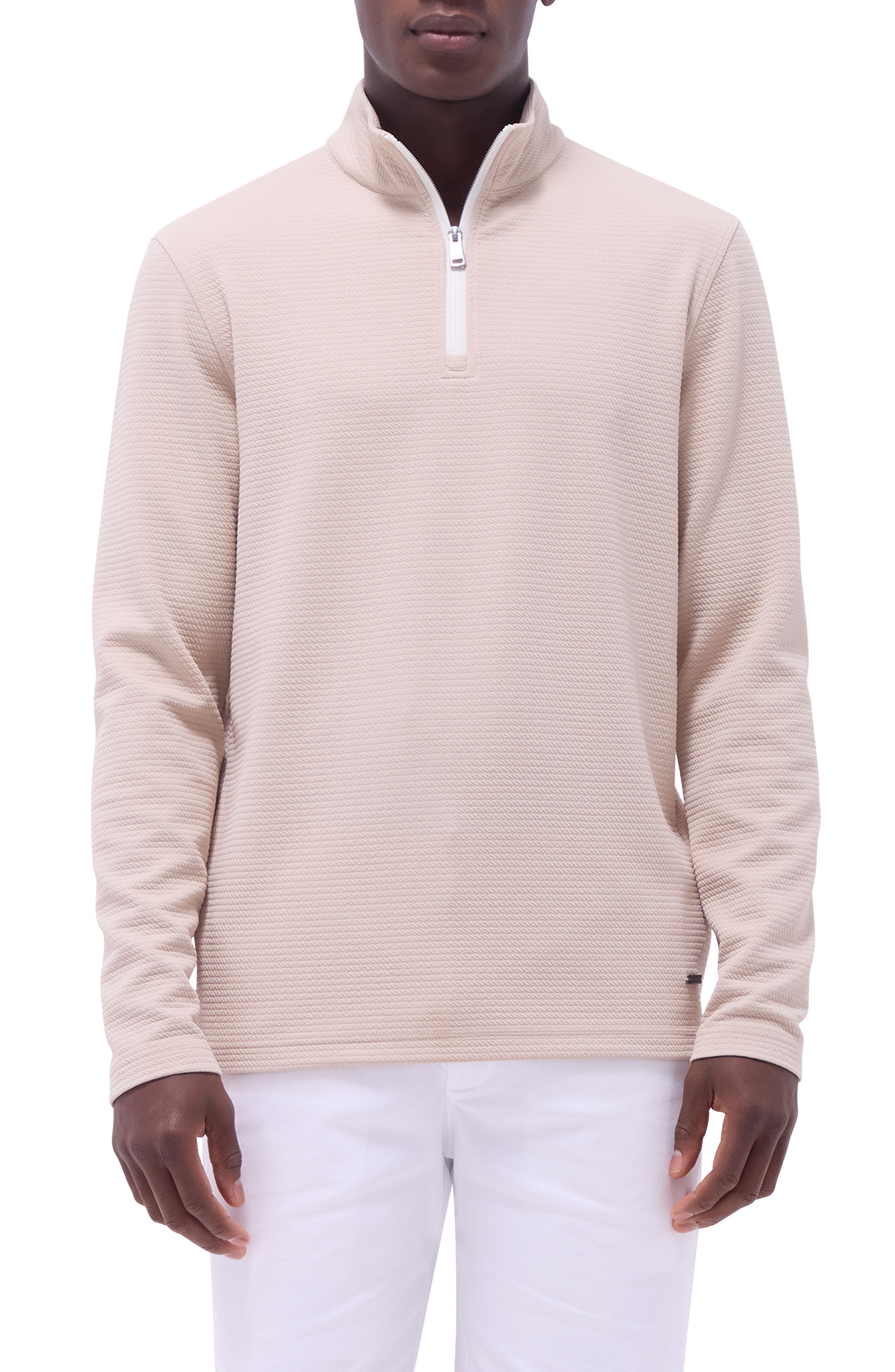 Waffle Knit Quarter Zip Performance Pullover - image 5