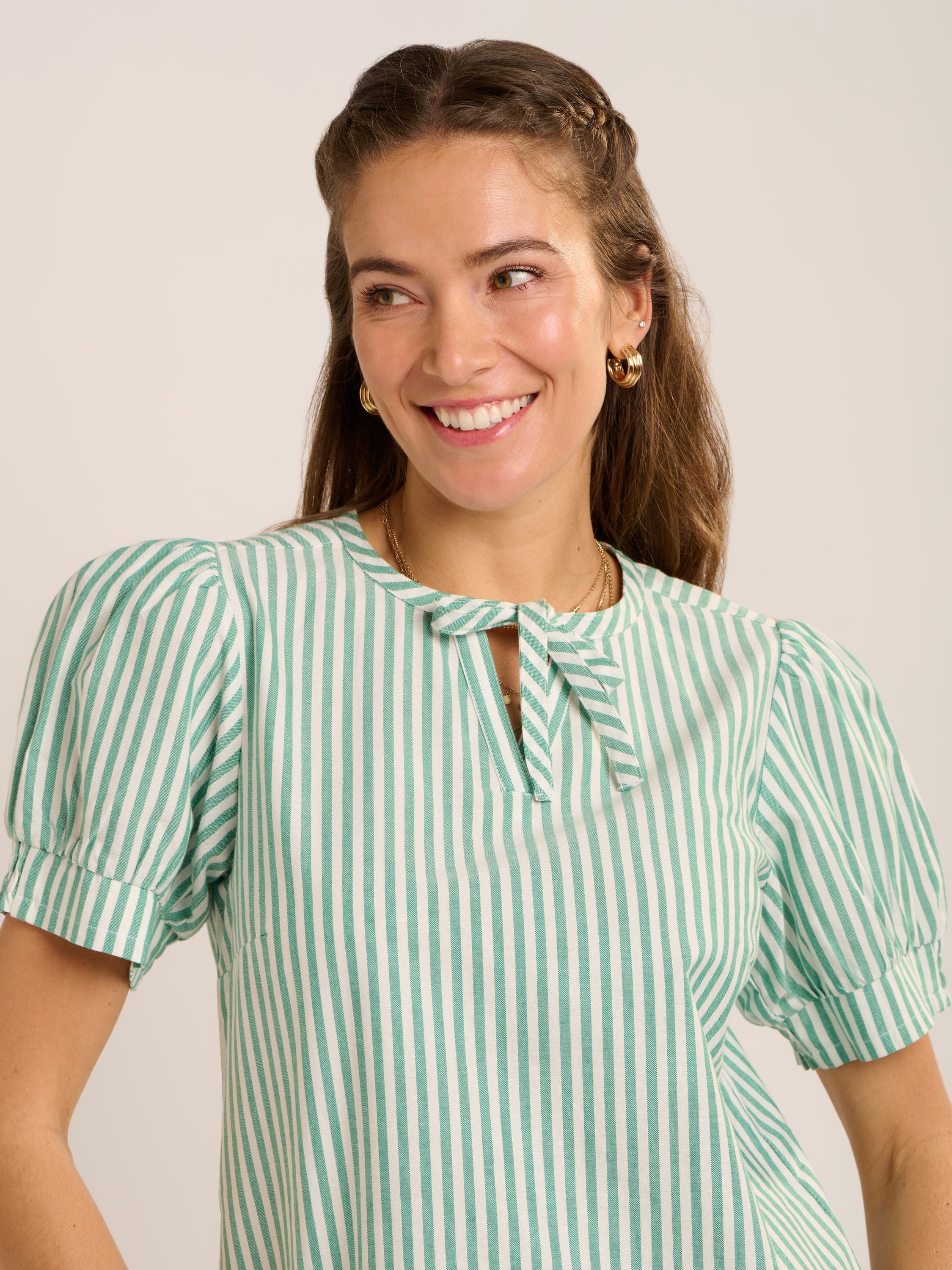 Bruni Sculpted Puff-Sleeve Blouse - image 2