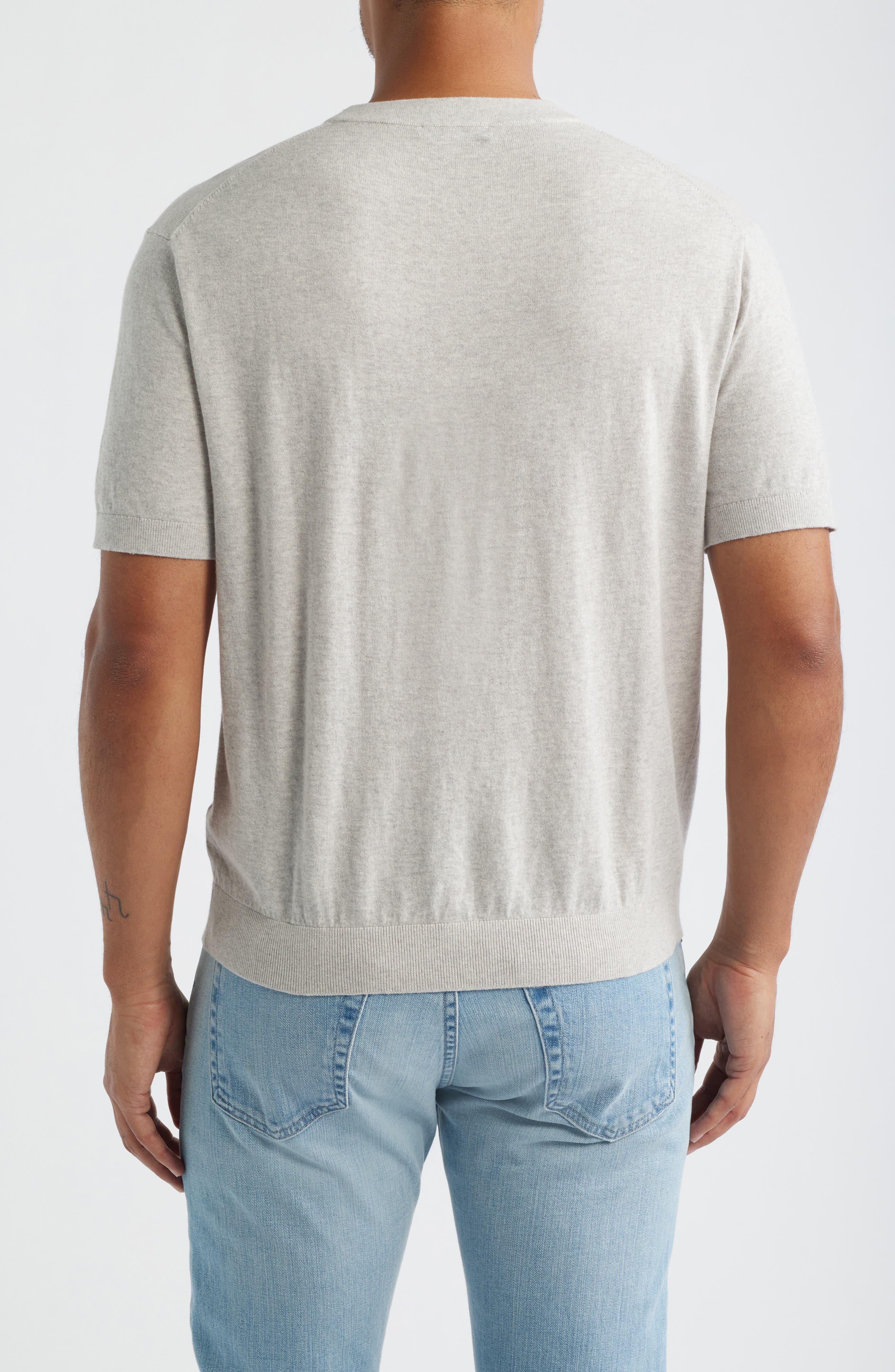 Cotton Crewneck Sweater T-Shirt - image 2