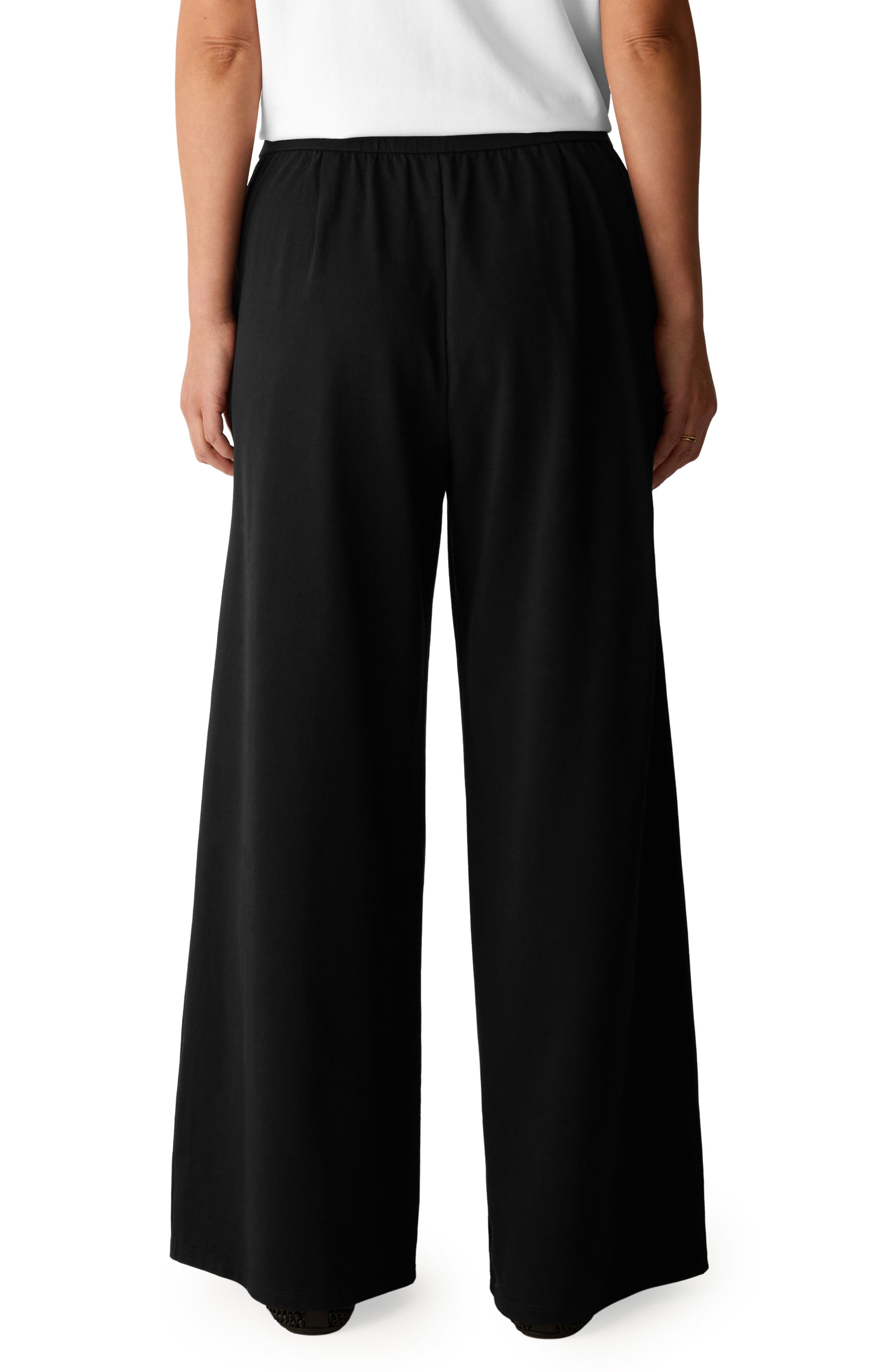 Stretch Organic Cotton Wide Leg Pants - image 2
