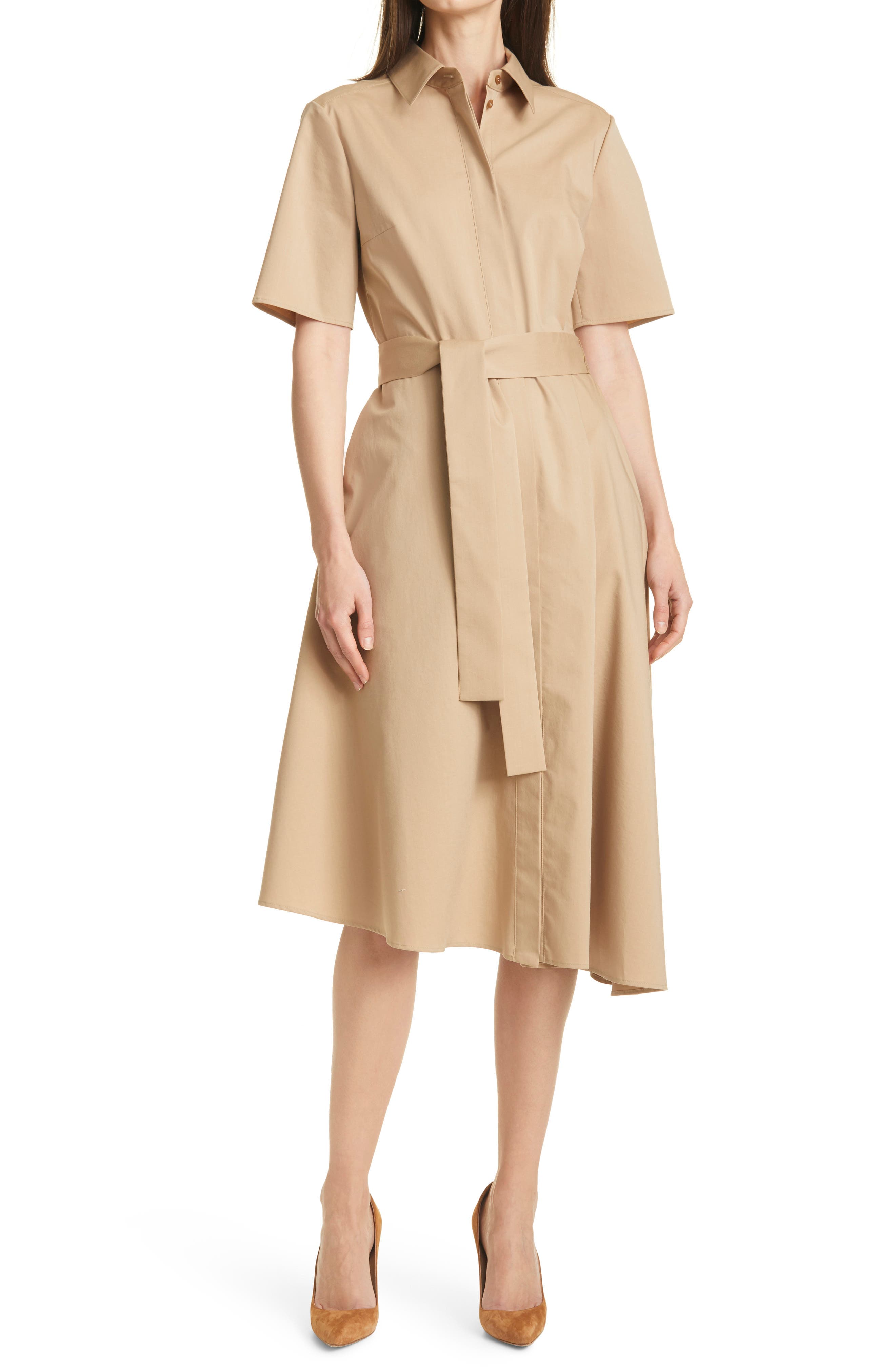 Daranda Cotton Blend Shirtdress - image 1