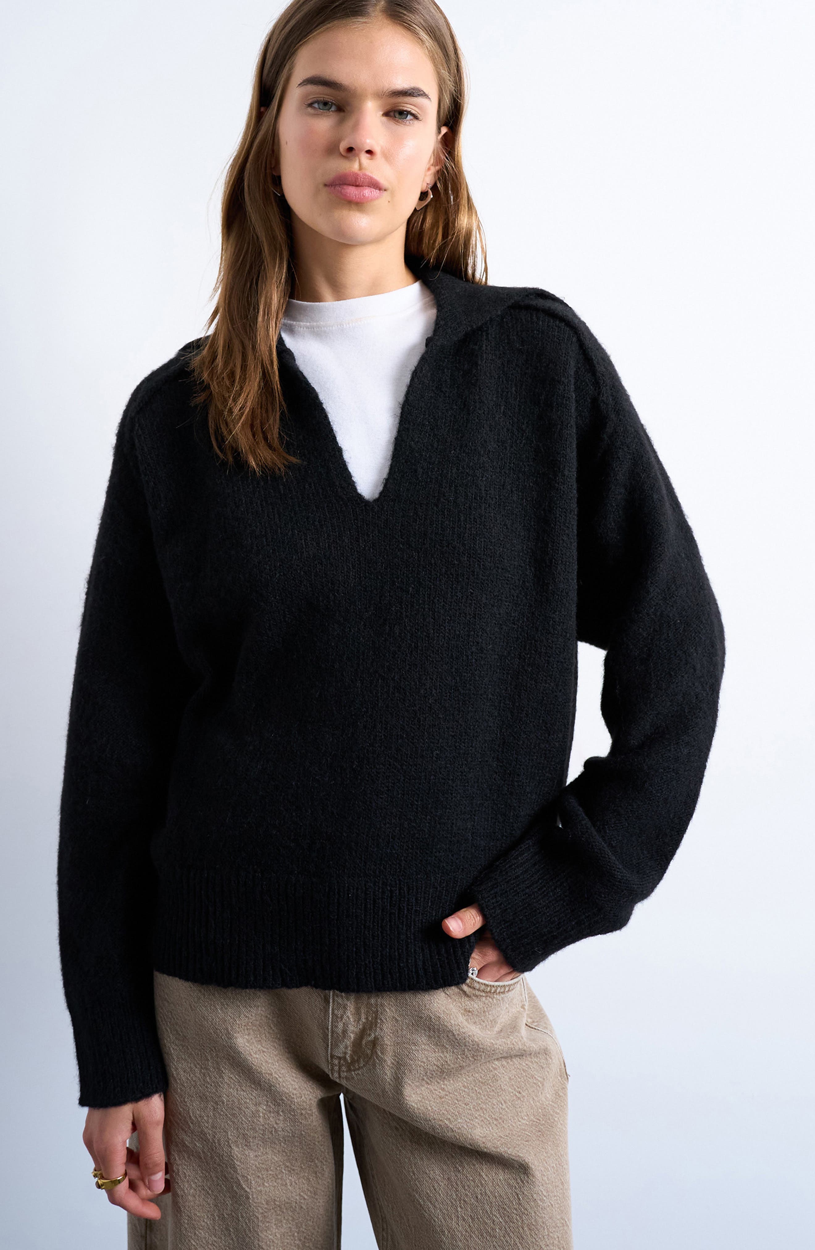 Johnny Collar Sweater - image 1