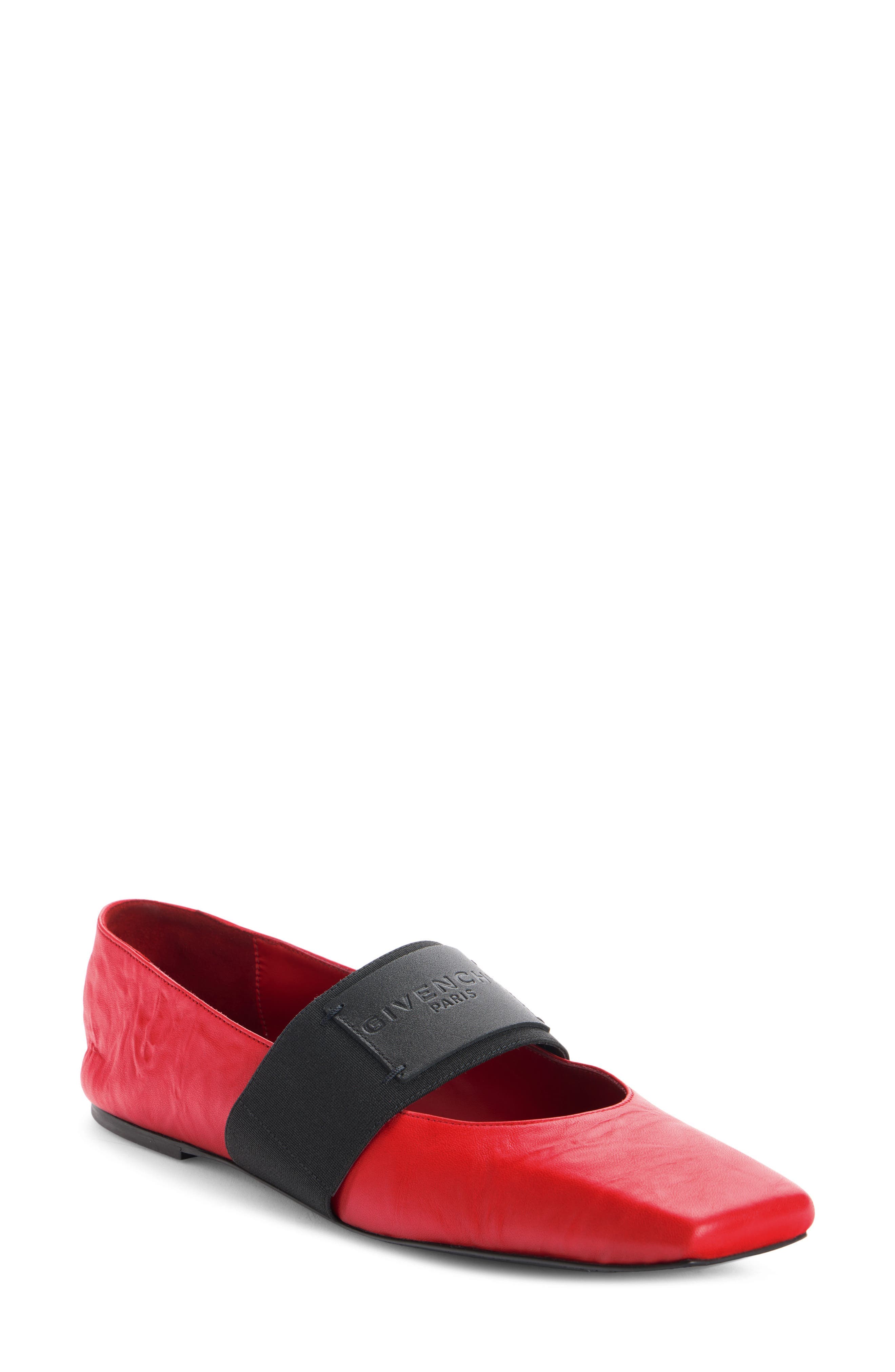 Sliced Square Toe Mary Jane Flat - image 1