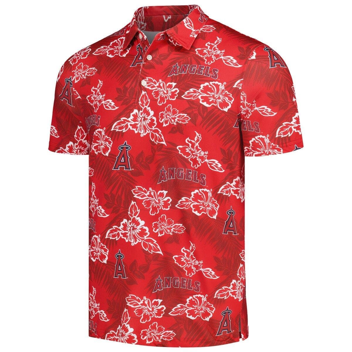 Men's Reyn Spooner Red Los Angeles Angels Performance Polo - image 2