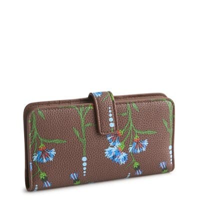 Vera Bradley Women's Outlet Faux Leather Medium Essential Tab Wallet