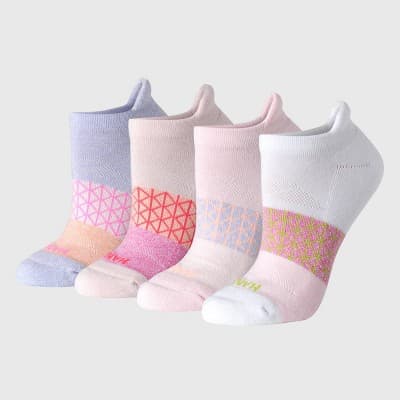 Hanes Women's Absolute Active 4pk Heel Tab No Show Socks
