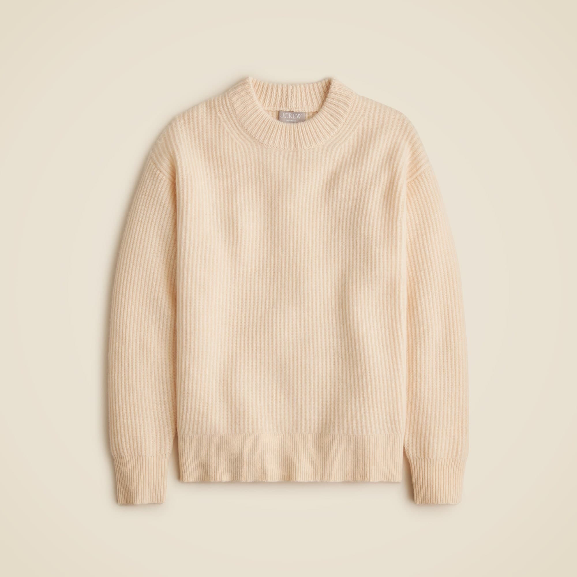 Ribbed cashmere oversized sweater