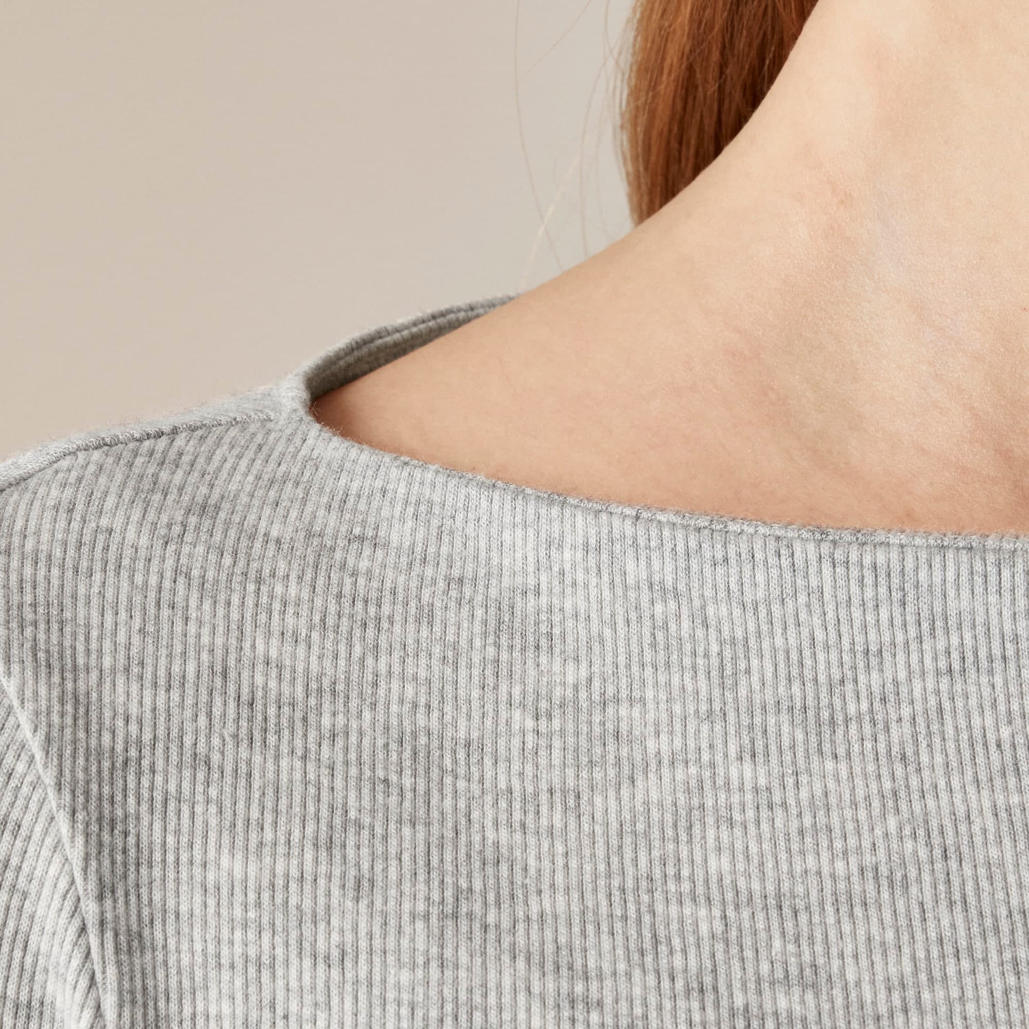 Fine rib boatneck top - image 4