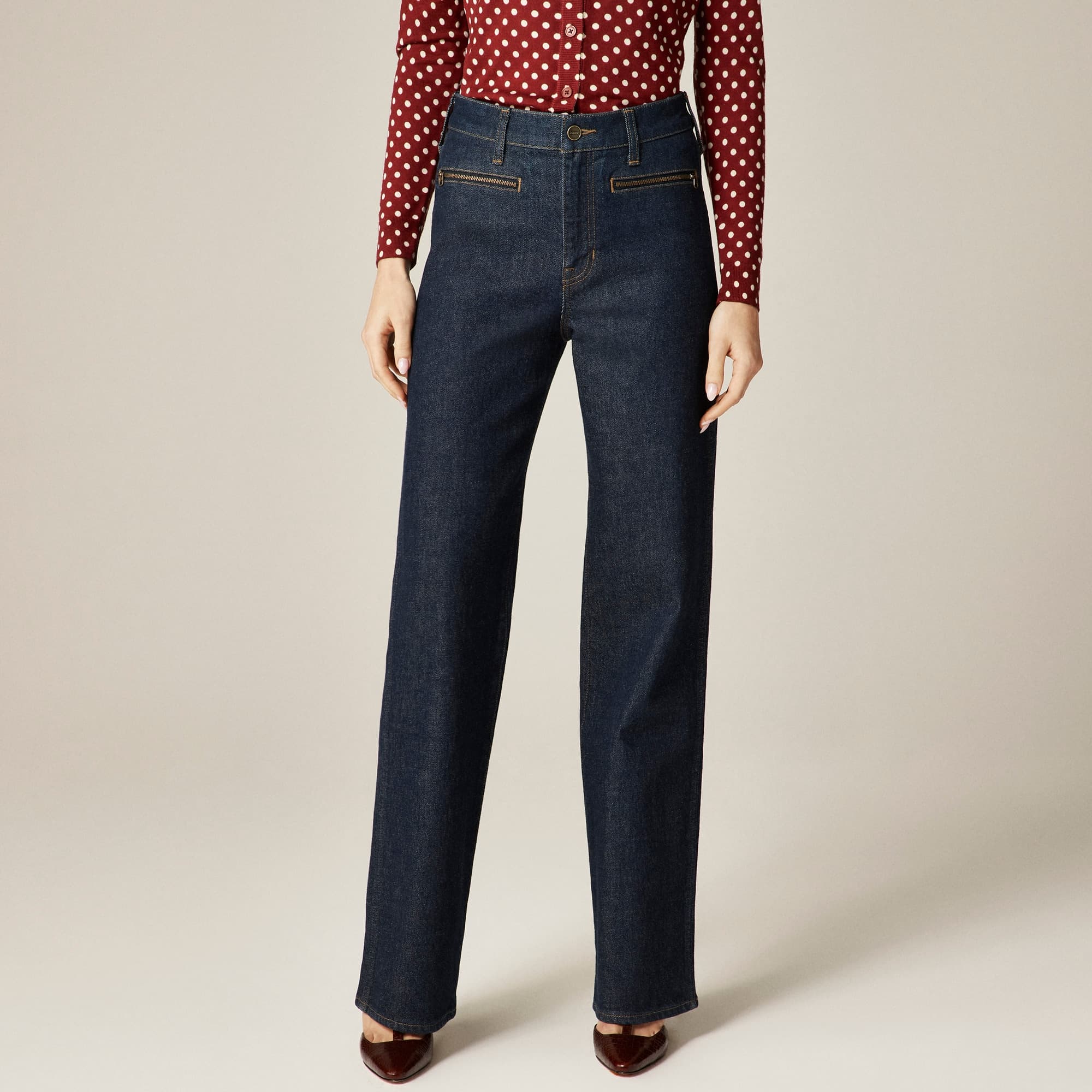 Full-length slim-wide jean - image 3