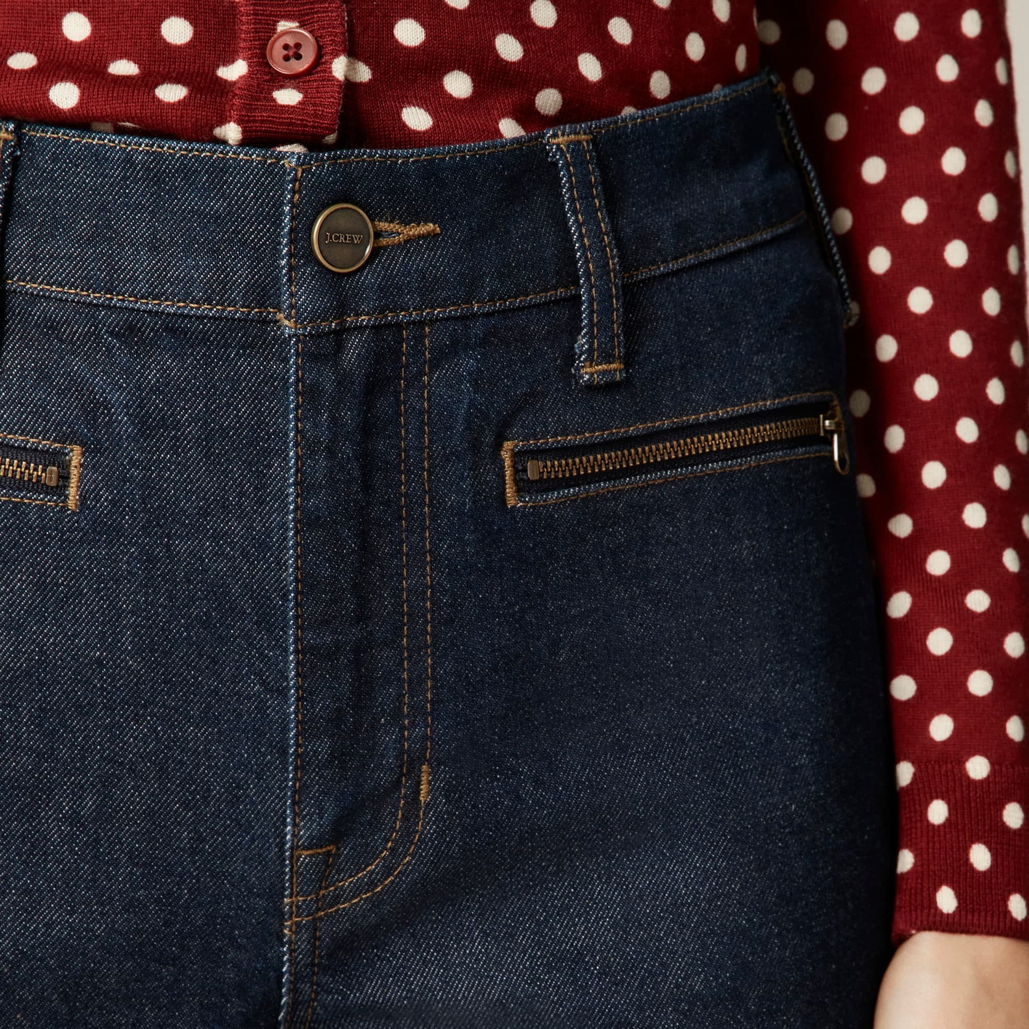Full-length slim-wide jean - image 4