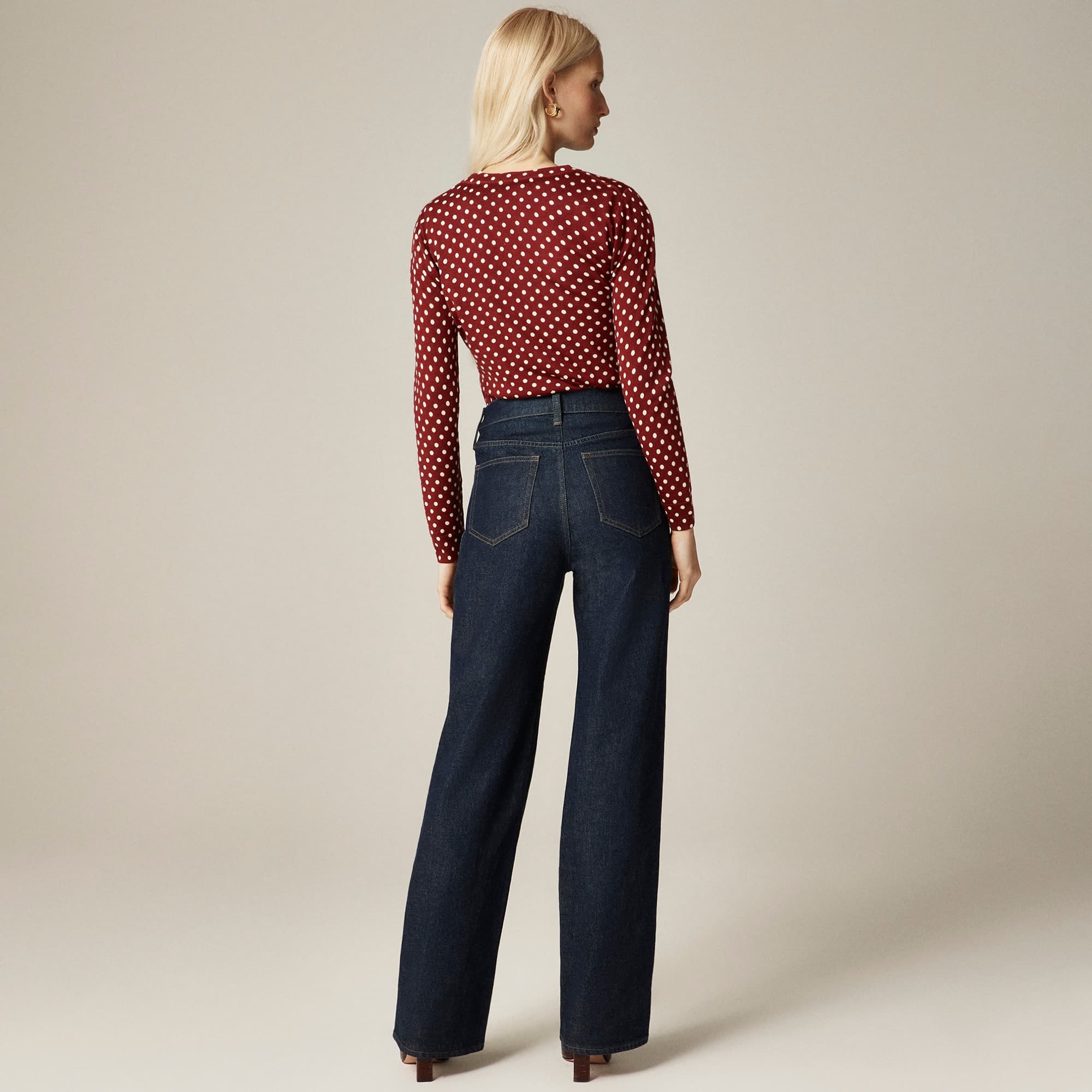 Full-length slim-wide jean - image 5