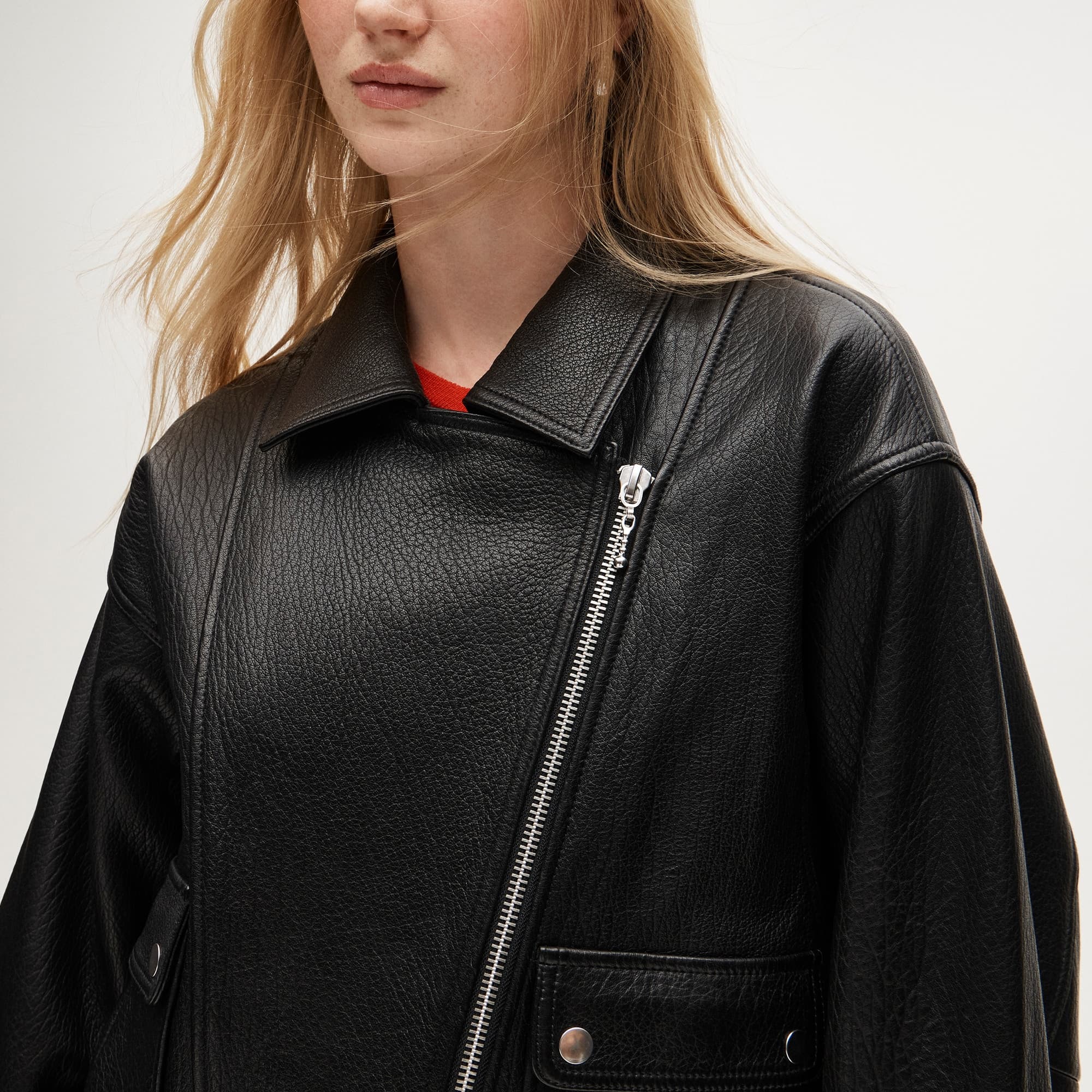 Collection leather motorcycle jacket - image 4