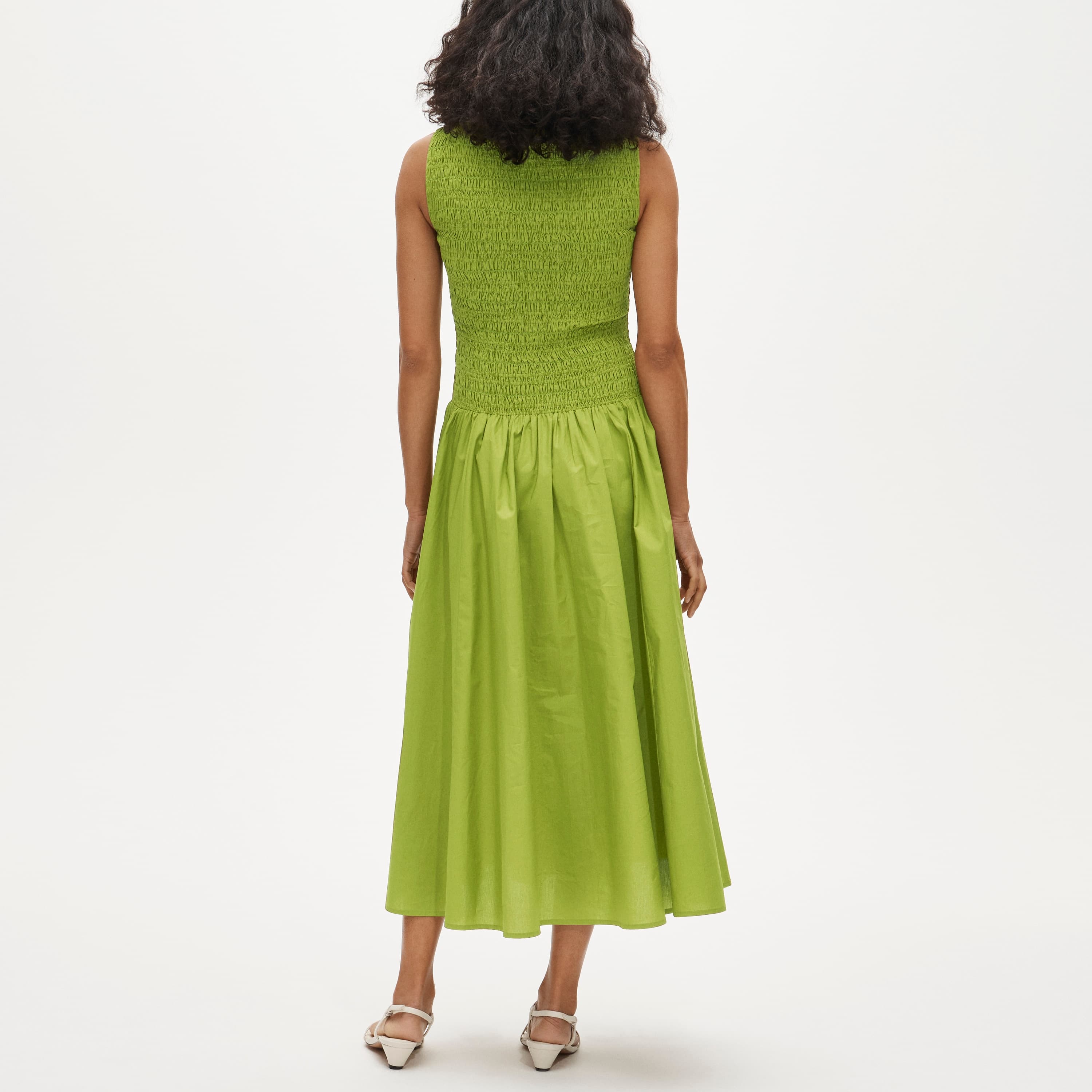 Lina smocked midi dress - image 4