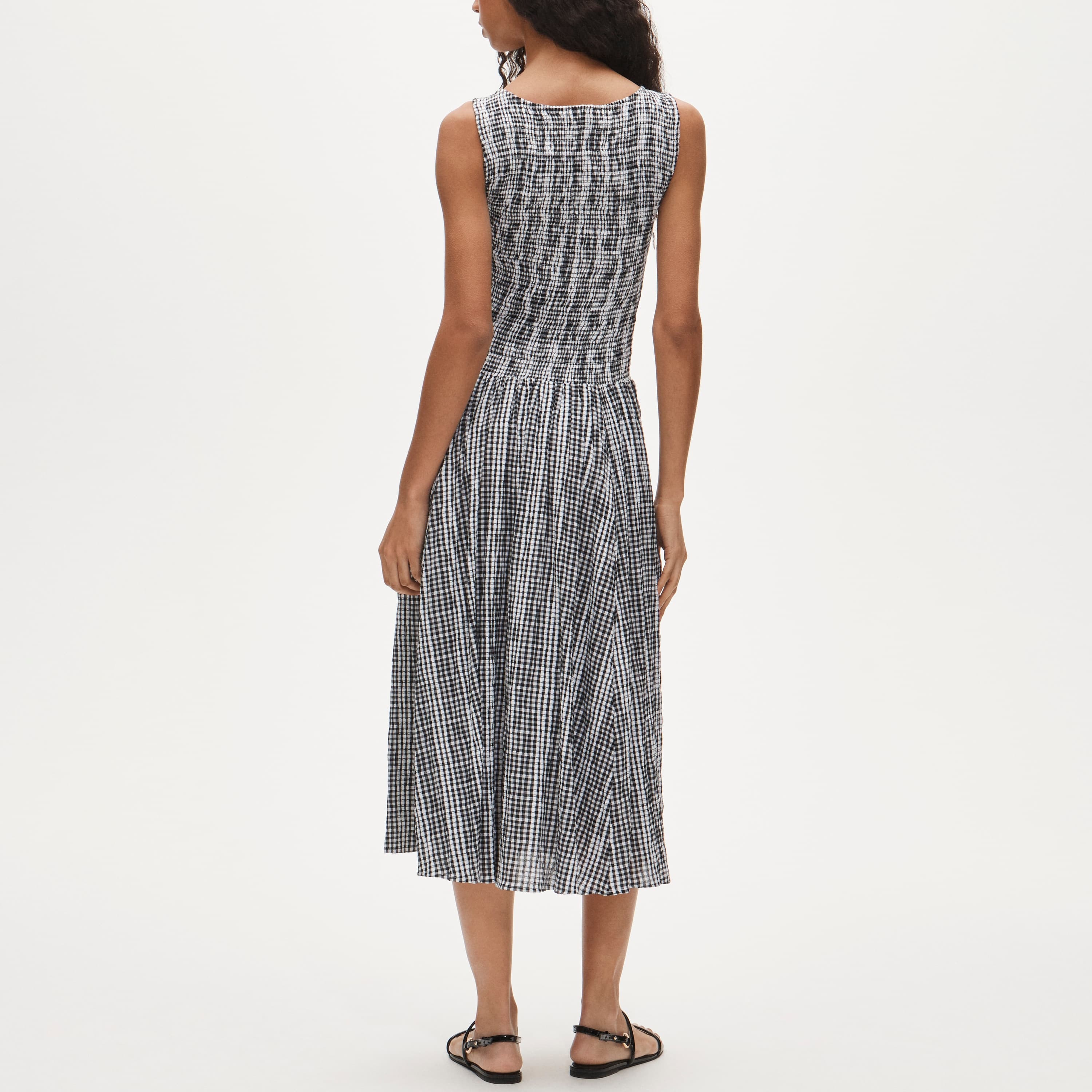 Lina midi dress in gingham - image 4