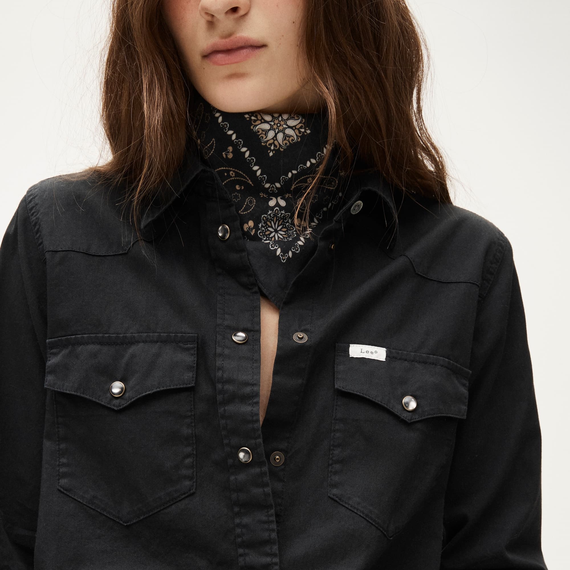Women's Lee&reg; X J.Crew Jules garment-dyed western shirt - image 4
