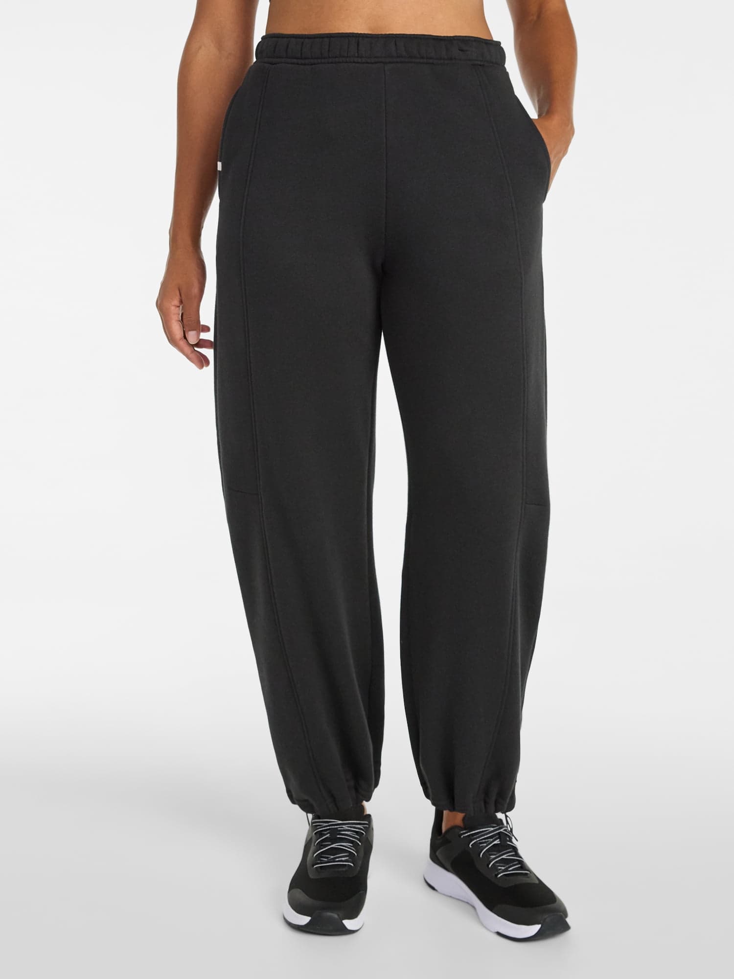 Women's and Women's Plus Fleece Barrel Leg Pants, Sizes XS-4X