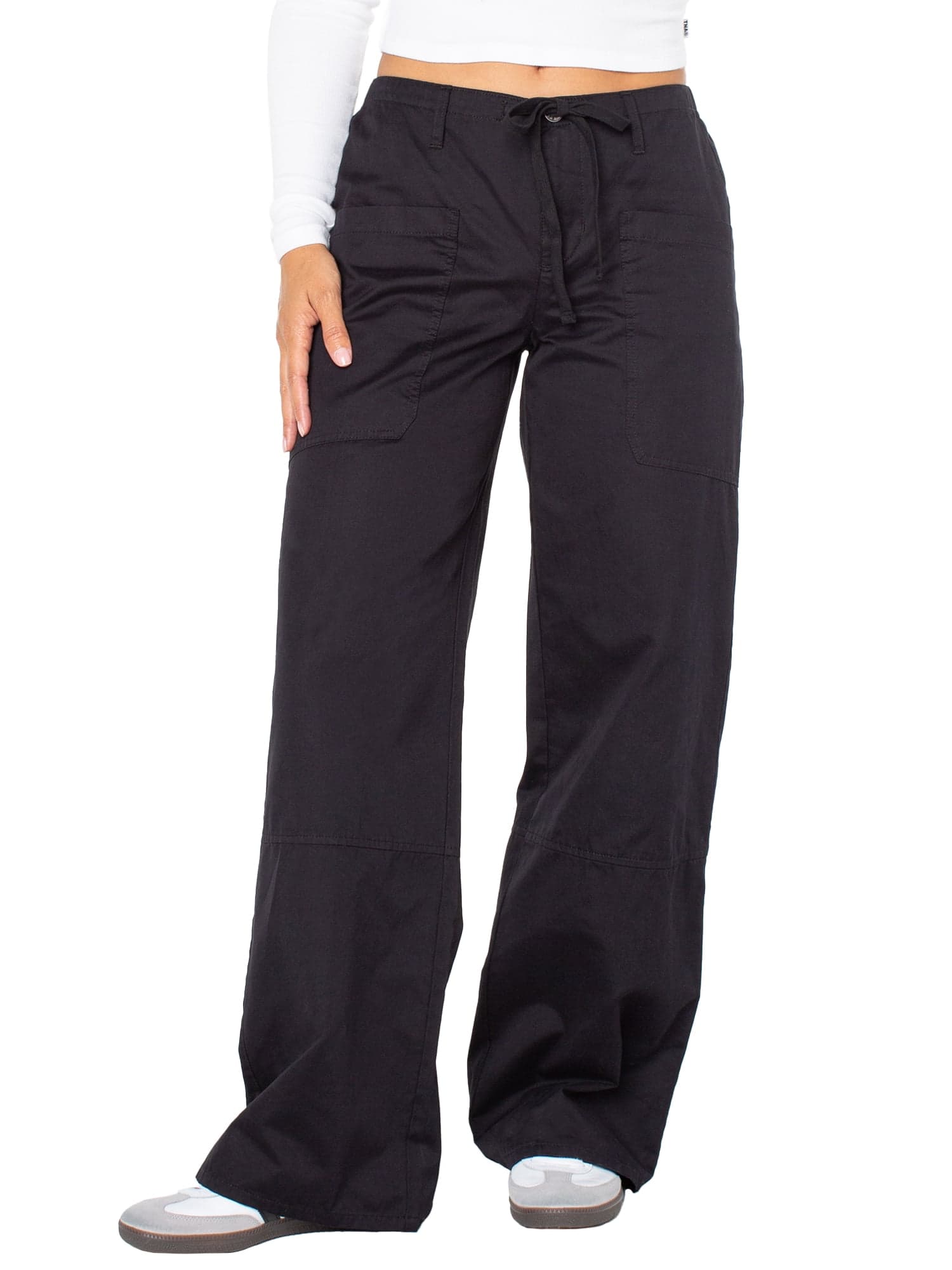 Women's and Women's Plus Cargo Wide Leg Pants, Sizes XS-4X