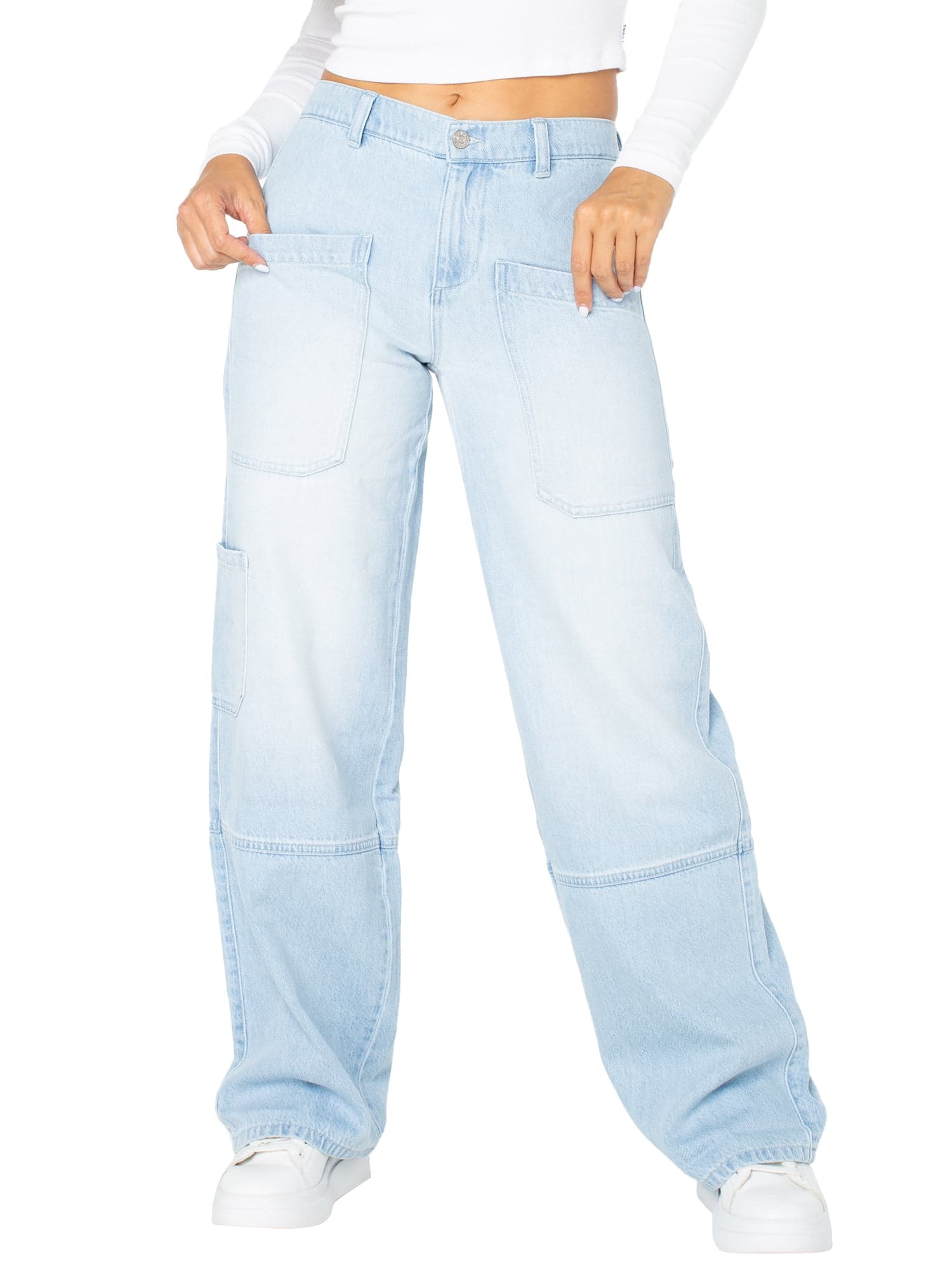 Women's and Women's Plus Wide Leg Gardener Jeans, Sizes XS-4X