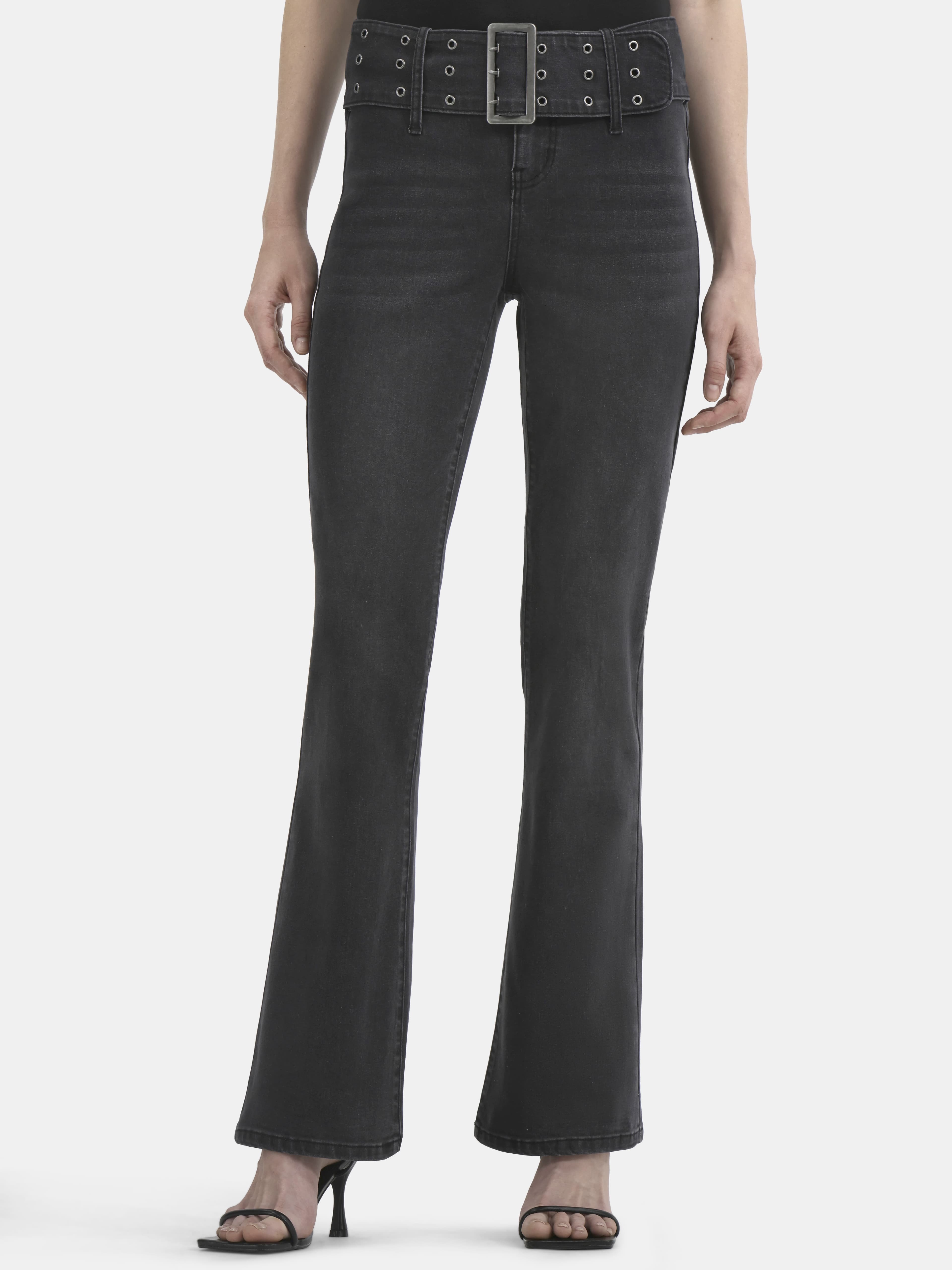 Women's Grommet Bootcut Jeans, 32" Inseam, Sizes 00-18