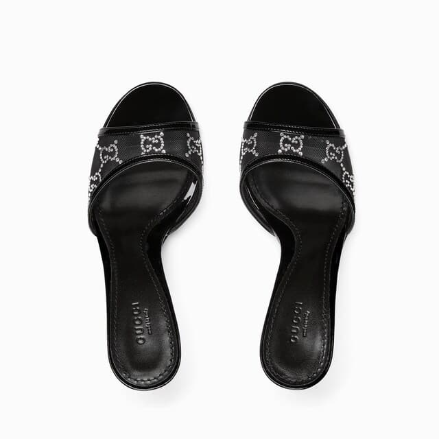 Women's crystal slide sandal