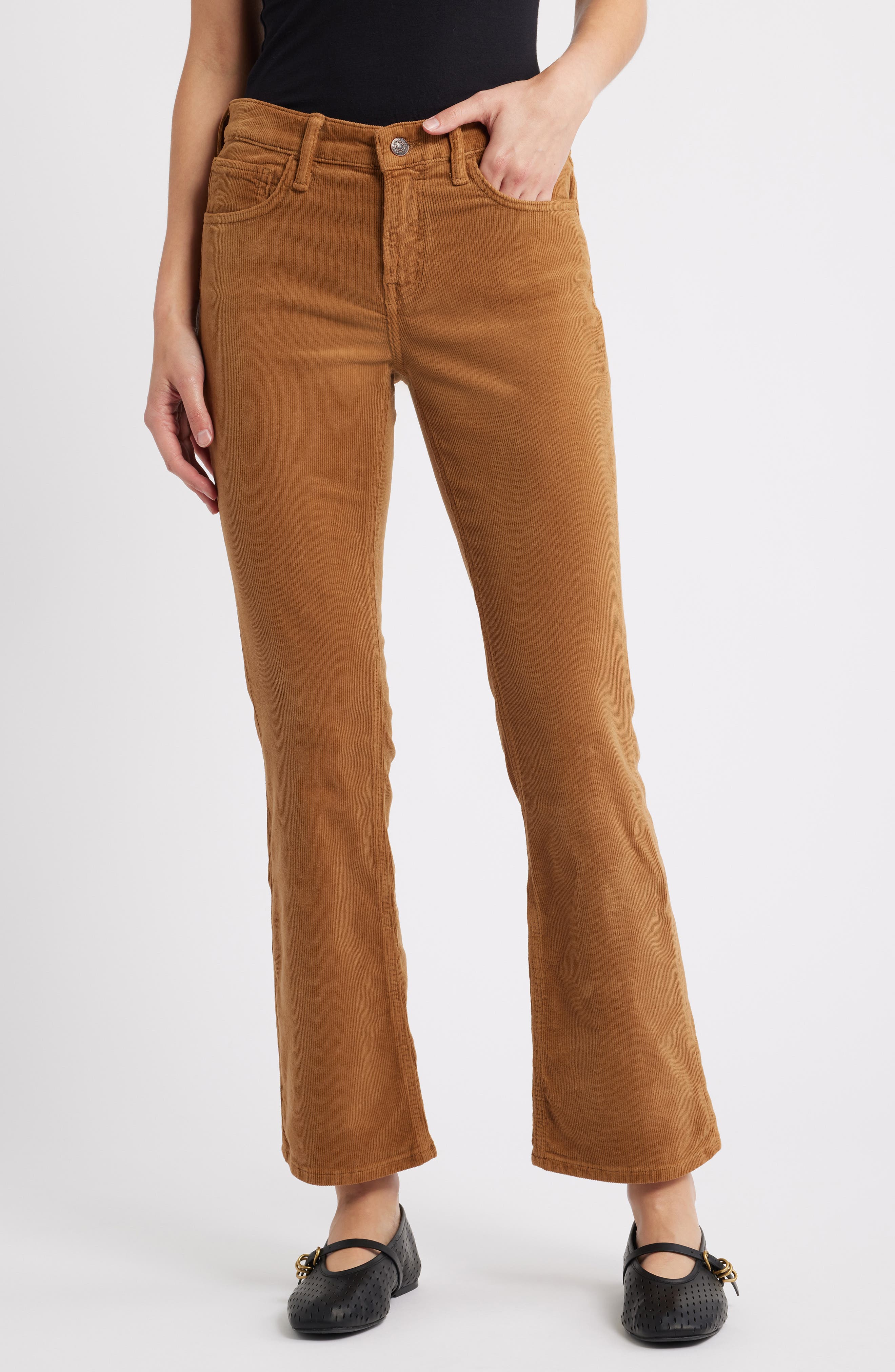 Molly Mid Rise Corduroy Bootcut Jeans