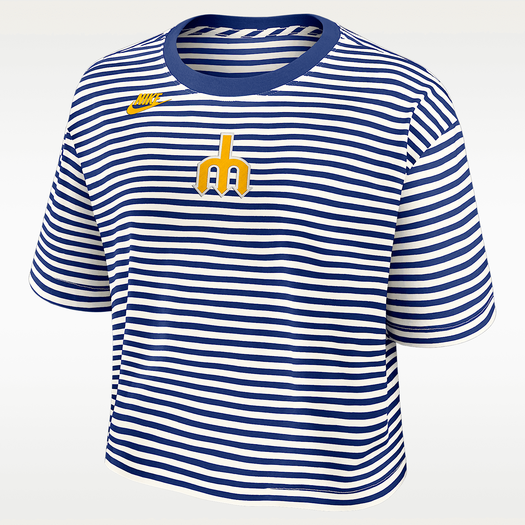 Seattle Mariners Cooperstown Logo Striped