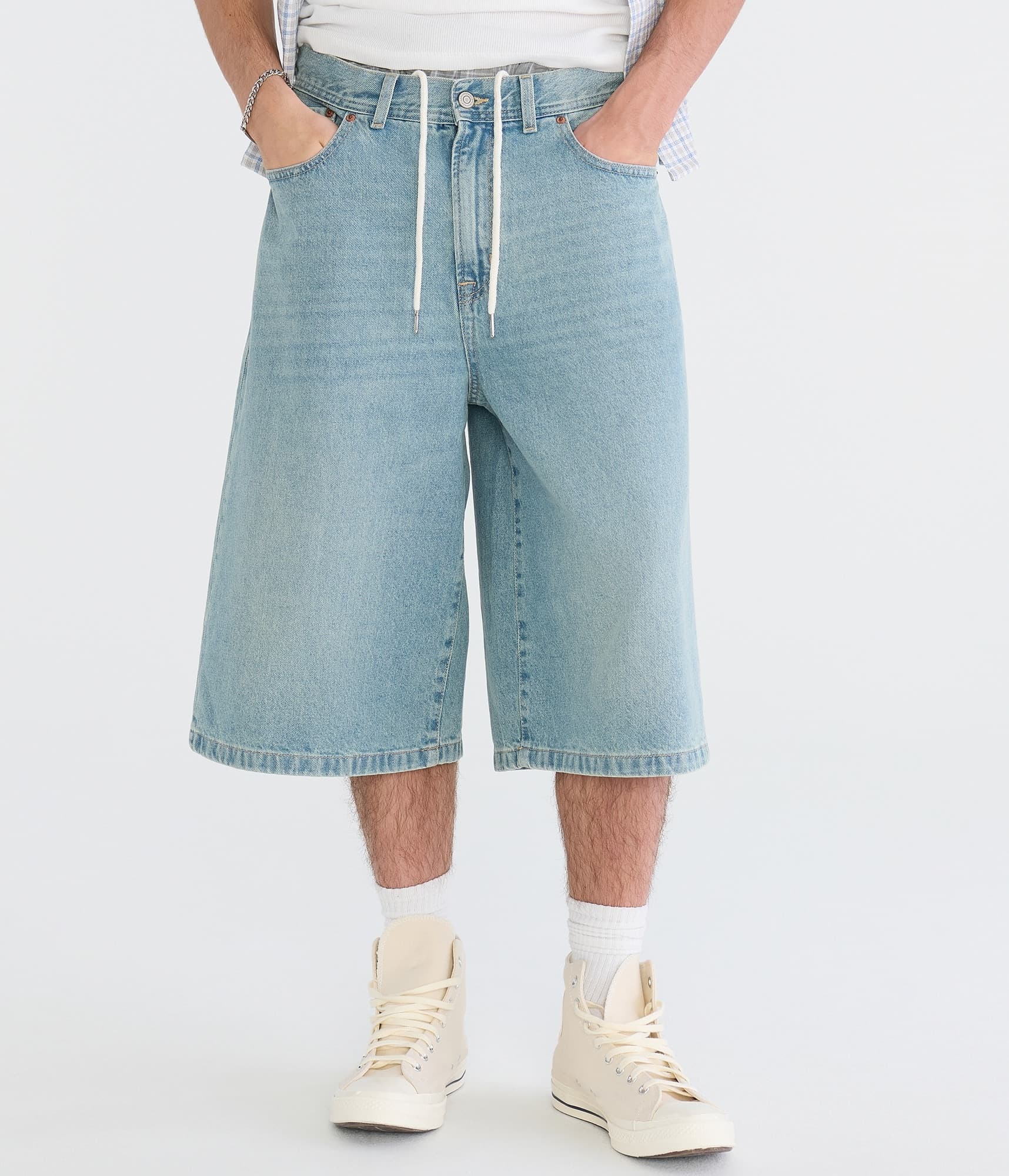 Baggy Denim Skater Shorts 15"